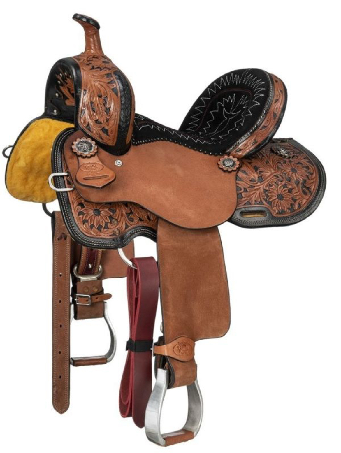 10_ 12_ Royal King Hawley Barrel Saddle for Kids rk240-242 - Image 3