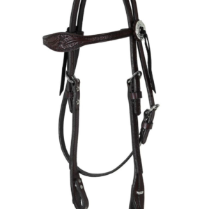 Circle Y Browband Headstall 0269-11, Julie Goodnight Leaf Border