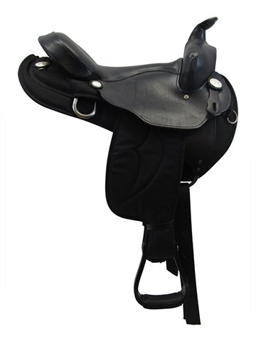 16" 17" Big Horn Synthetic Gaited Saddle 309 310 - Image 2