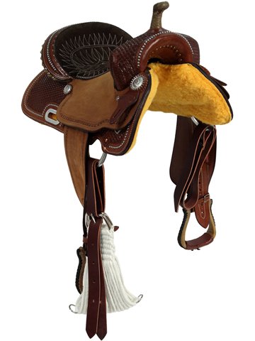 13.5_ to 16_ Billy Cook Barrel Racing Saddle 1530 - Image 3
