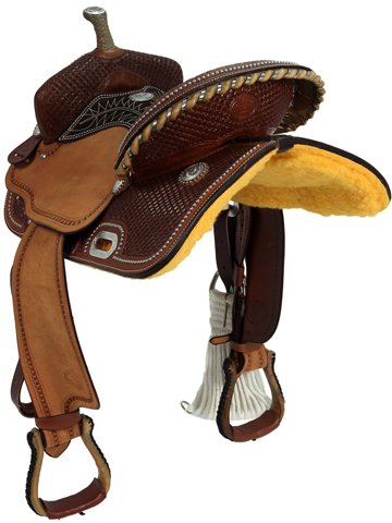13.5_ to 16_ Billy Cook Barrel Racing Saddle 1530 - Image 4