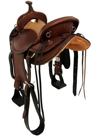 15" to 17" Dakota Draft Horse Trail Saddle 214 - Image 3