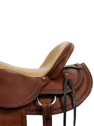 15" to 17" Dakota Draft Horse Trail Saddle 214 - Image 4