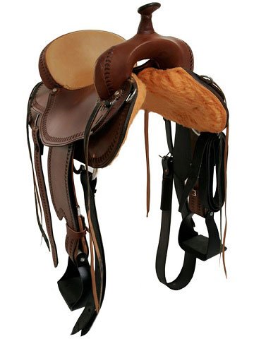 15" to 17" Dakota Draft Horse Trail Saddle 214 - Image 5