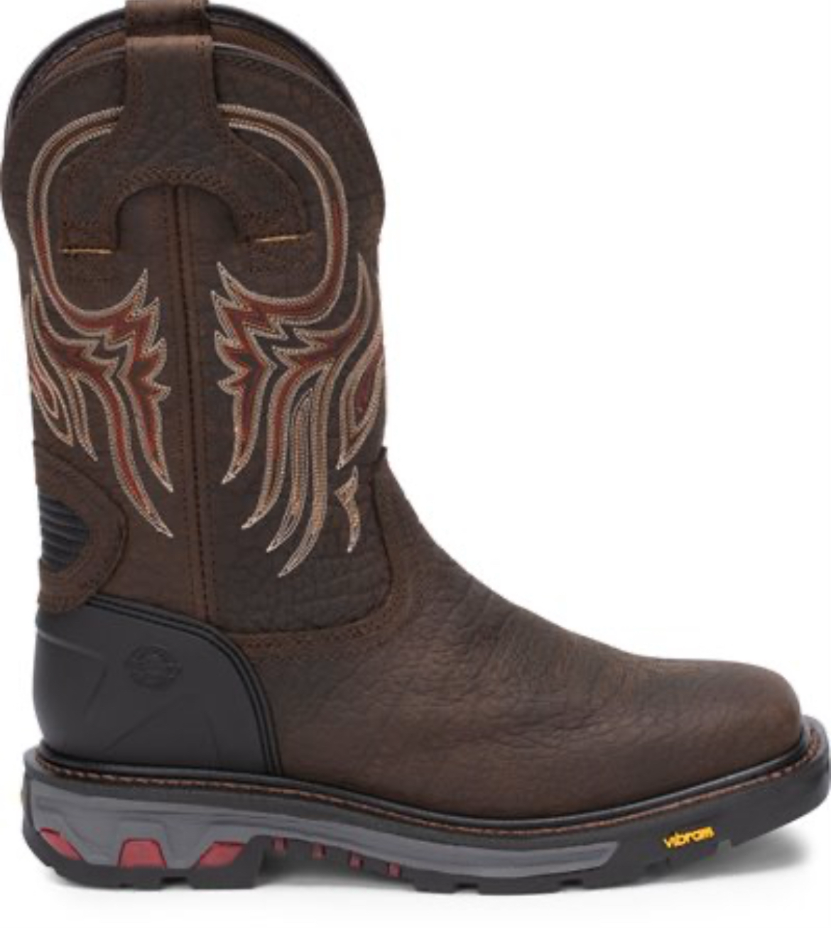 Men's Justin Commander-X5™ Driscoll Mahogany Vibram® Boots WK2110 ZDS - Image 6