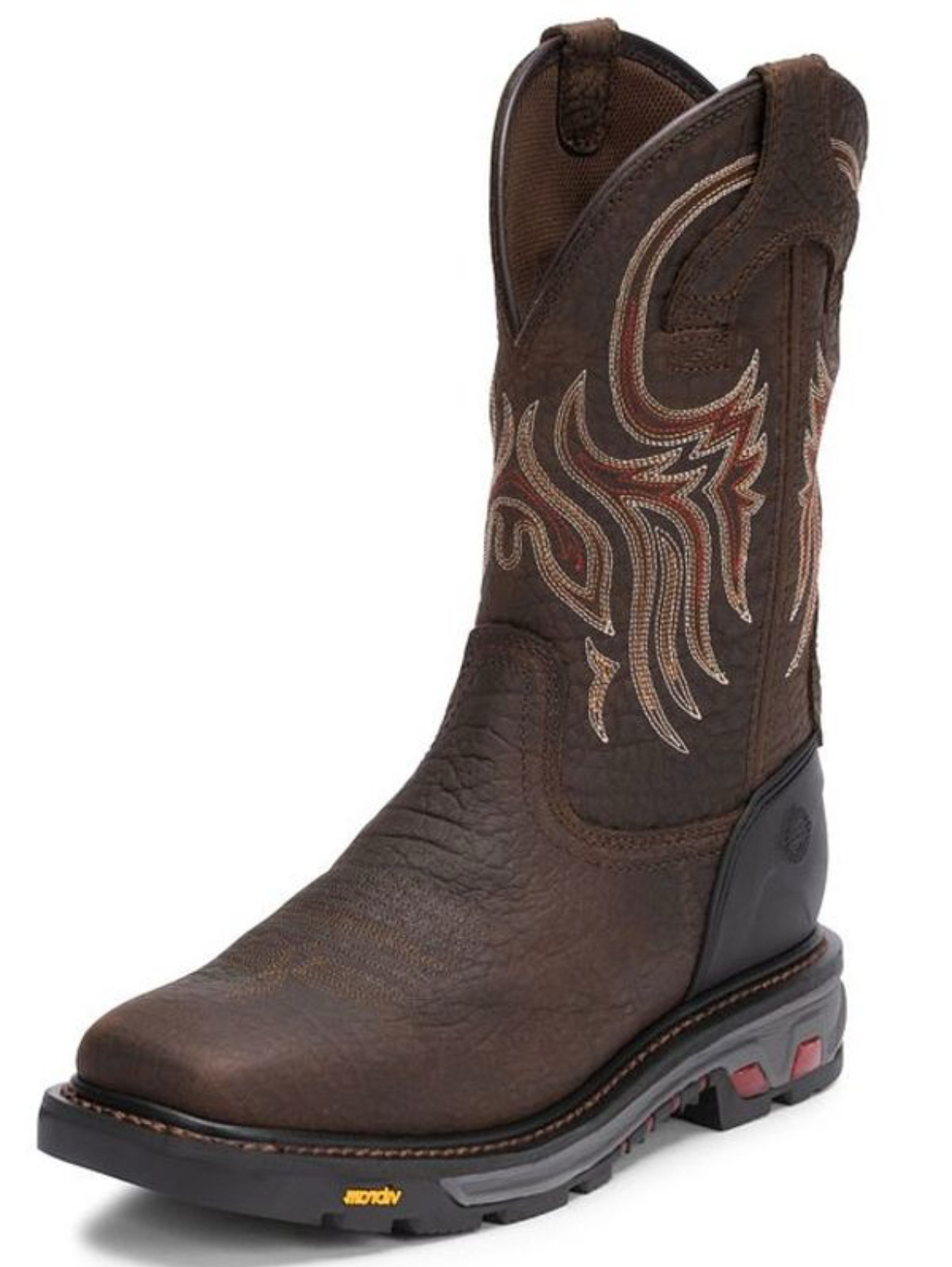 Men's Justin Commander-X5™ Driscoll Mahogany Vibram® Boots WK2110 ZDS