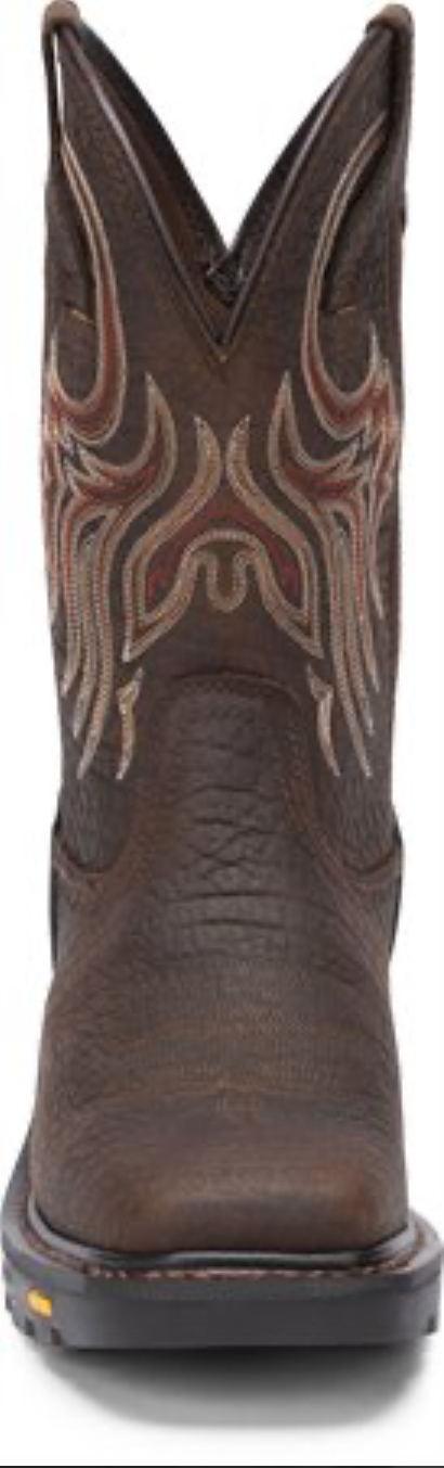 Men's Justin Commander-X5™ Driscoll Mahogany Vibram® Boots WK2110 ZDS - Image 9