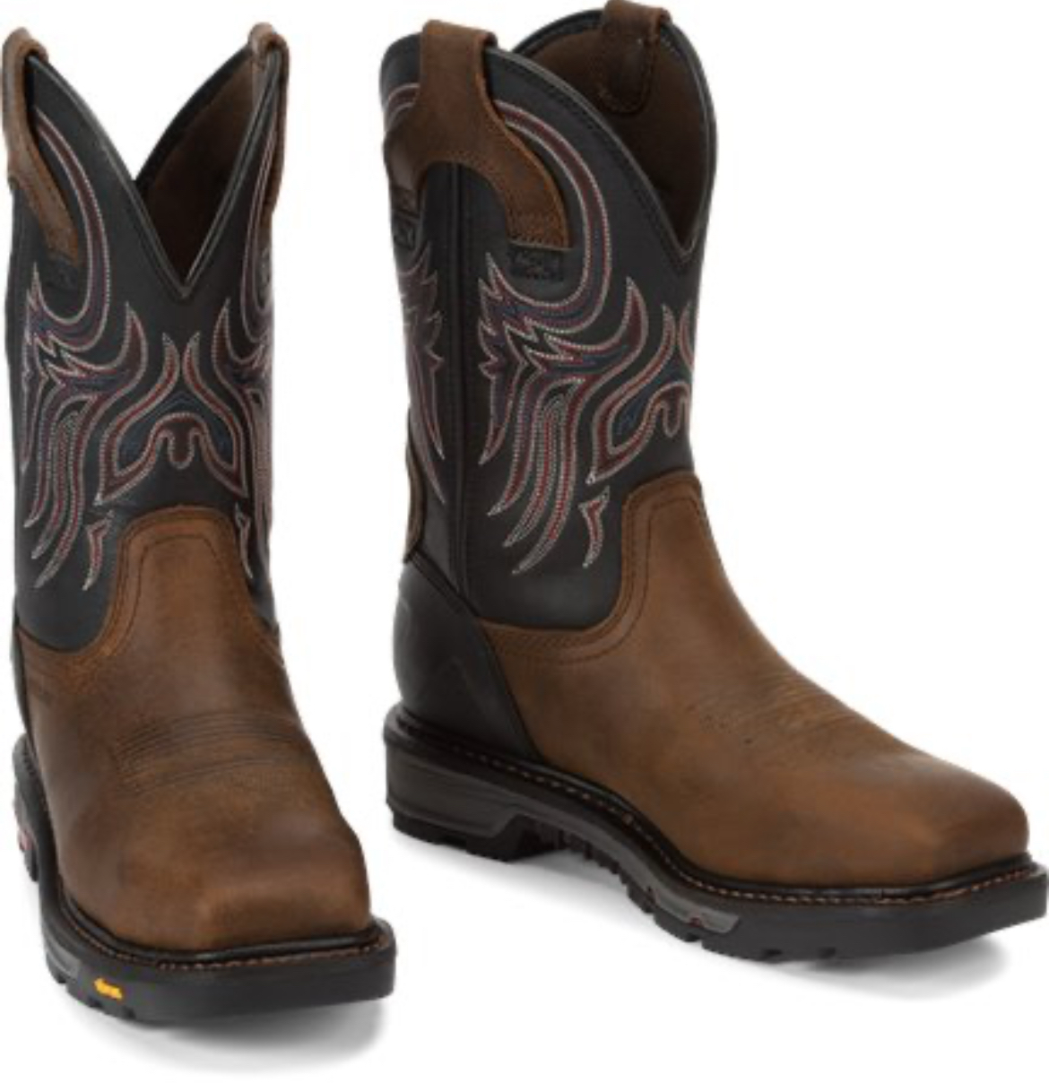 Men's Justin Commander-X5™ Tanker Black Steel Toe Work Boots WK2104 - Image 5