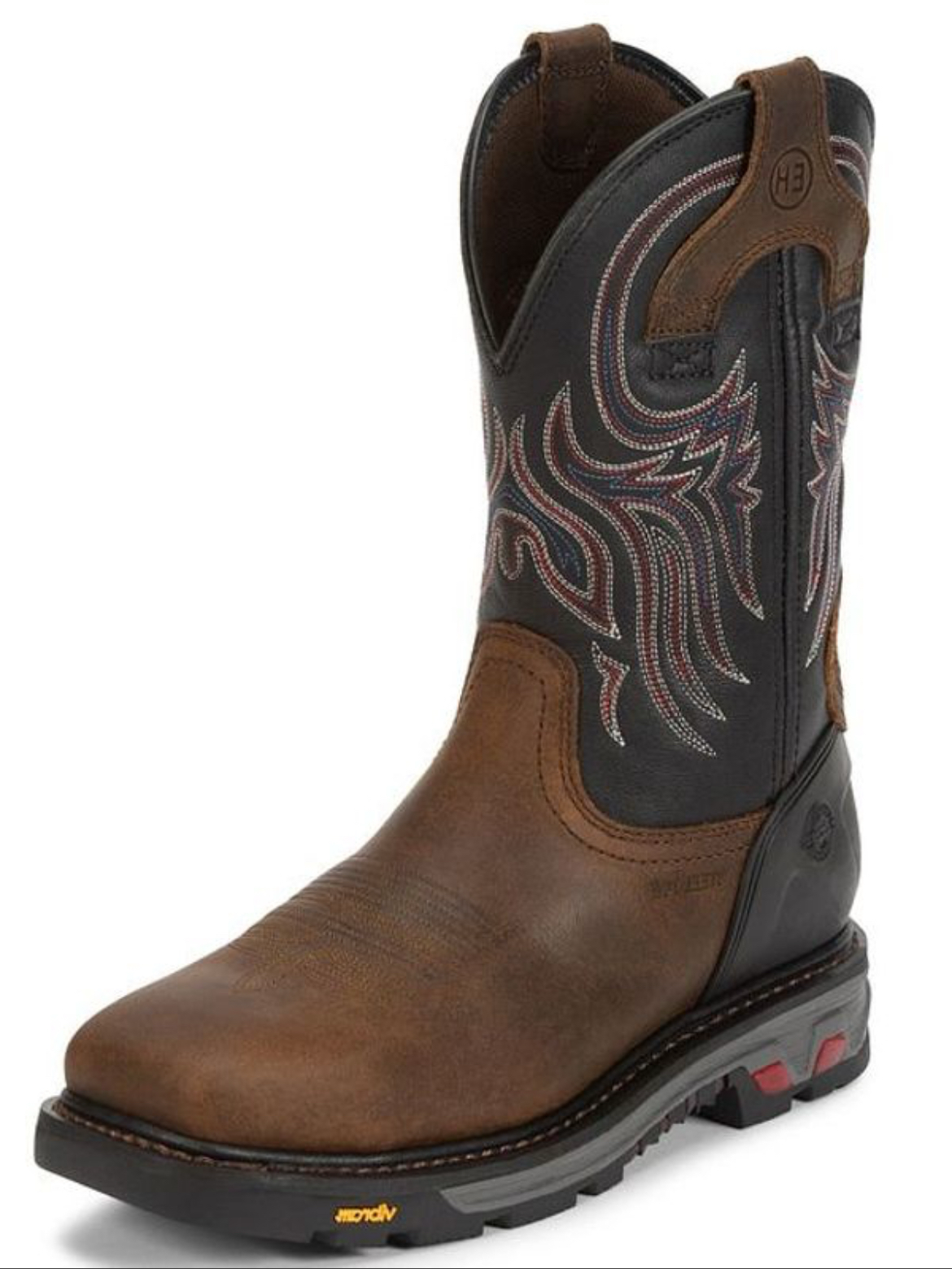 Men's Justin Commander-X5™ Tanker Black Steel Toe Work Boots WK2104