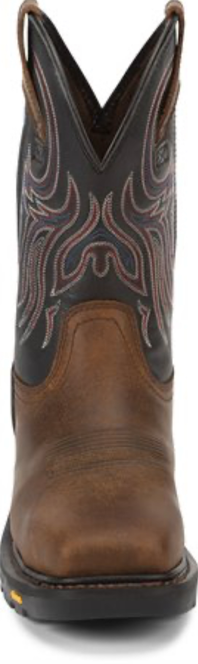 Men's Justin Commander-X5™ Tanker Black Steel Toe Work Boots WK2104 - Image 7