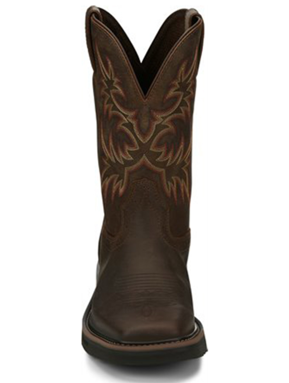 Men's Justin Driller Dark Brown Boots SE4681 - Image 2