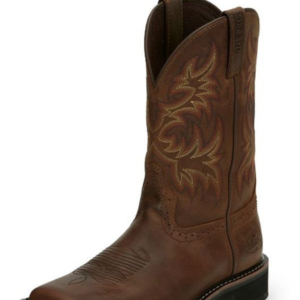 Men's Justin Driller Dark Brown Boots SE4681