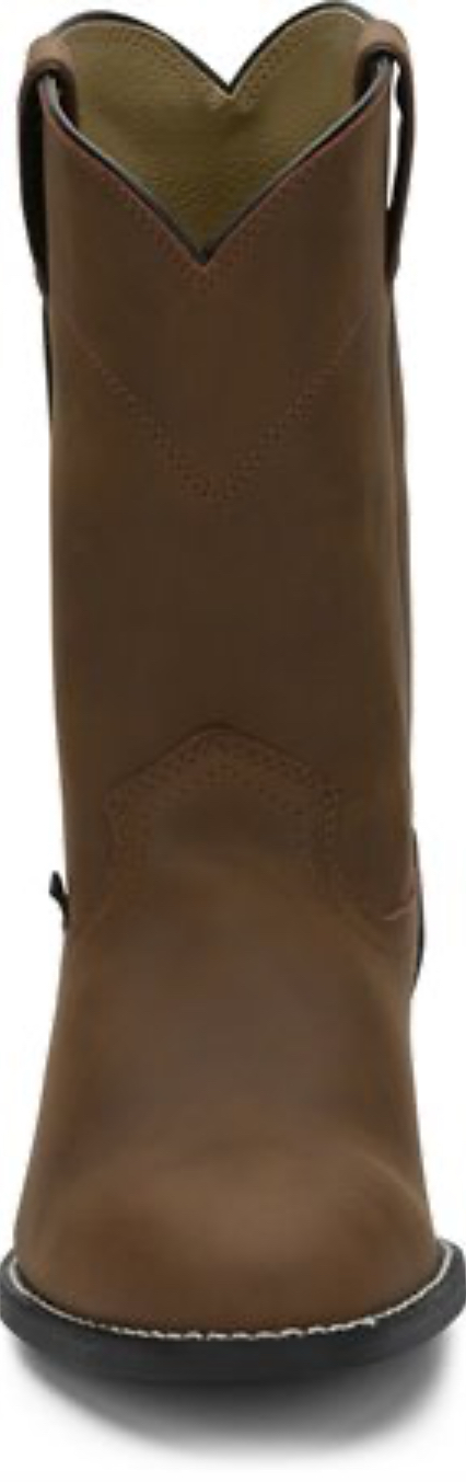 Mens Justin Temple Brown Farm & Ranch Boots JB3001 - Image 4