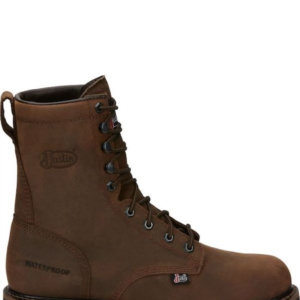Men's Justin Waterproof Lace-Up Steel Toe Work Boot SE961