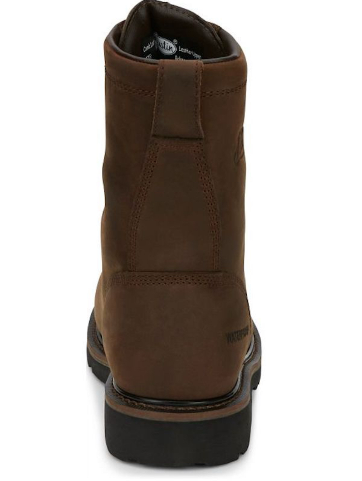 Men's Justin Waterproof Lace-Up Steel Toe Work Boot SE961 - Image 5