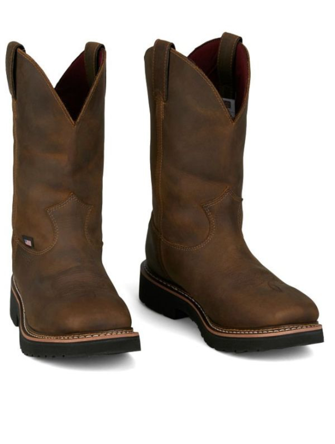 Men’s Justin Billings 11” Waterproof Square Toe Boot HL4234 - Image 3