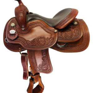 15.5_ to 16_ Crates Hand-Tooled Ladies Reining Saddle 4517