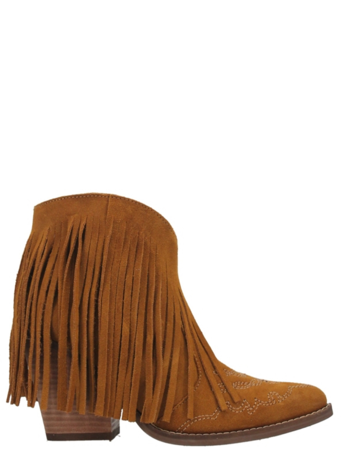 Womens Dingo Tangles Leather Bootie 908 Mustard ZDS - Image 2