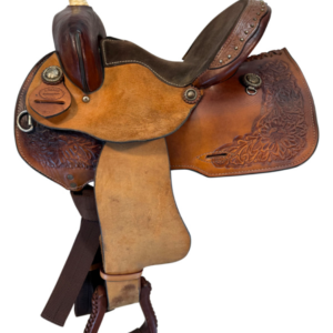 13 Inch Used J Black Saddle Co Barrel Saddle Medium Tree