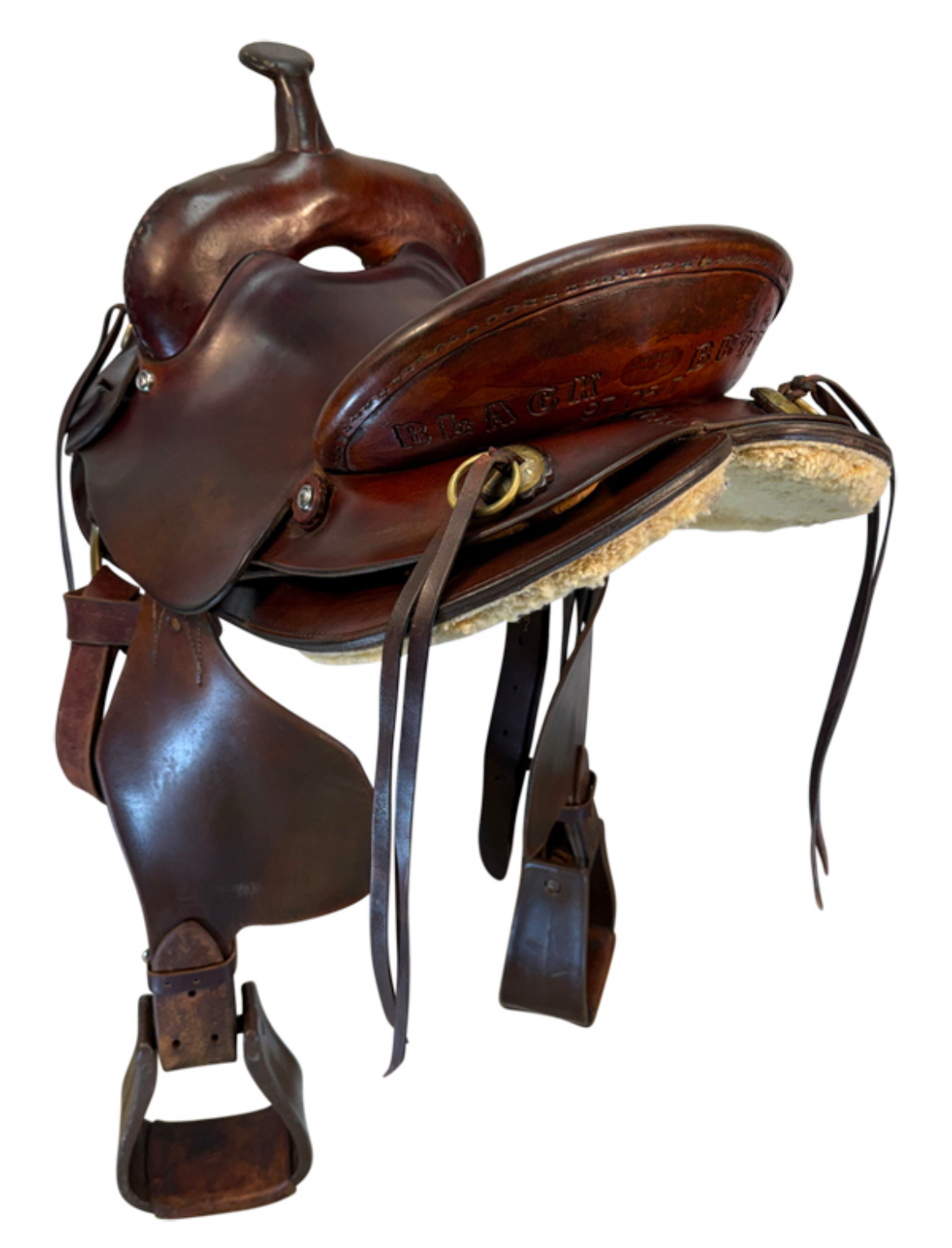 13.5Inch Used LP Streifel Trail Saddle Medium Tree - Image 2
