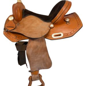 14 Inch Used American Saddlery Barrel Saddle Wide Tree 563