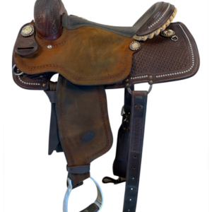 14 Inch Used BIlly Cook Ladies All Around Saddle Wide Tree 2042