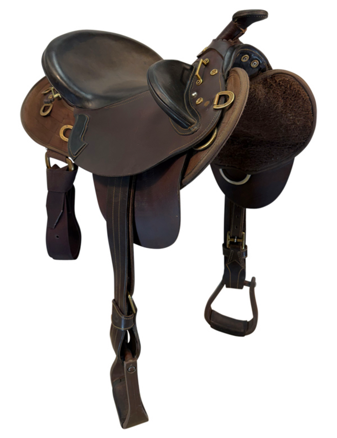 14 Inch Used Fox Poley Australian Saddle - Image 3
