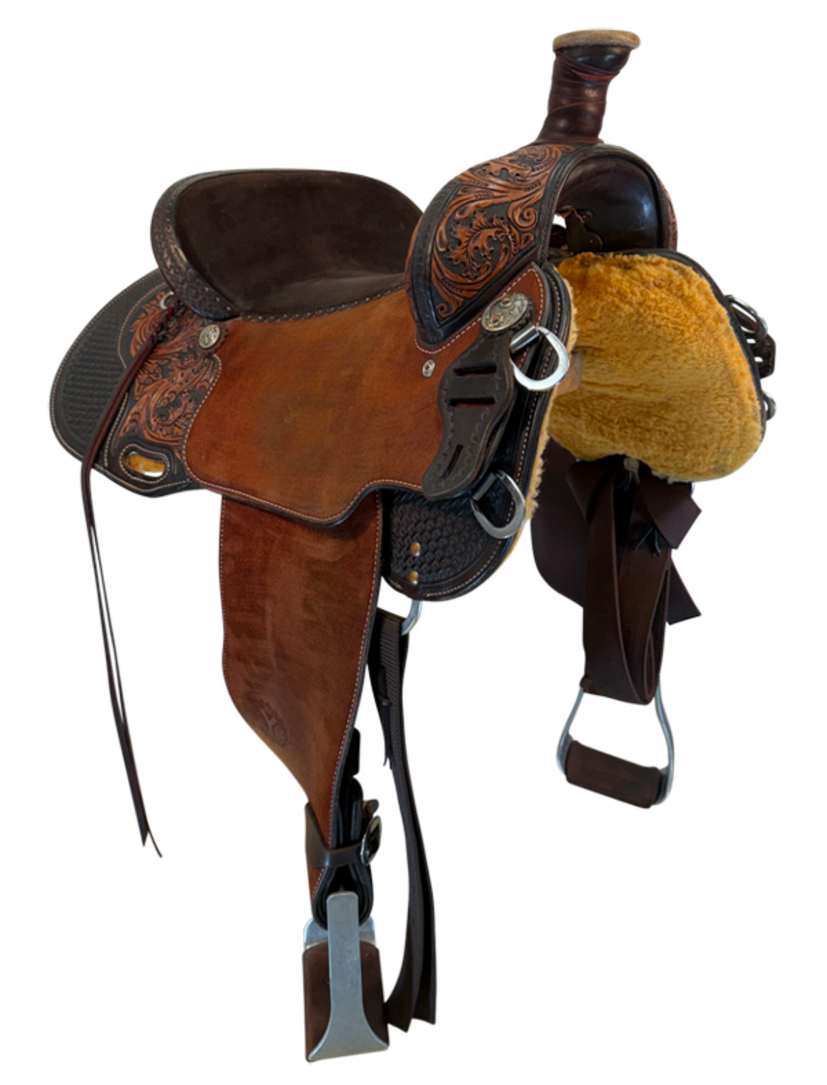 14.5Inch Used Circle Y Team Camarillo All Around Saddle Wide Tree 4724 - Image 3