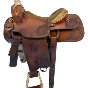 14.5Inch Used Clint Gibson Roping Saddle Medium Tree