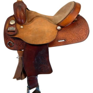 15 Inch Used Big Horn American Barrel Racer Barrel Saddle 1511 Wide Tree
