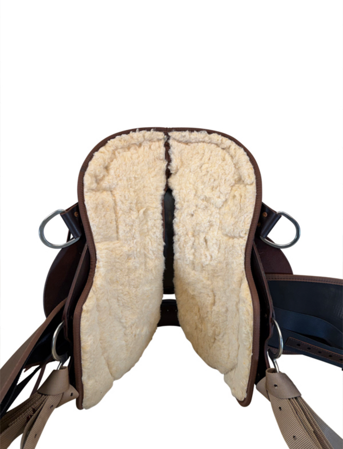 15 Inch Used Circle Y High Horse El Campo Cordura Trail Saddle Medium Tree 6970 - Image 3