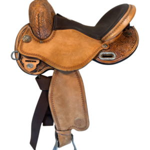 15 Inch Used Circle Y Kelly Kaminski Swift Barrel Saddle Medium Flex Tree 1522