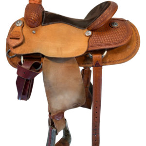 15 Inch Used HR Hud Roberts Roping Saddle Medium Tree