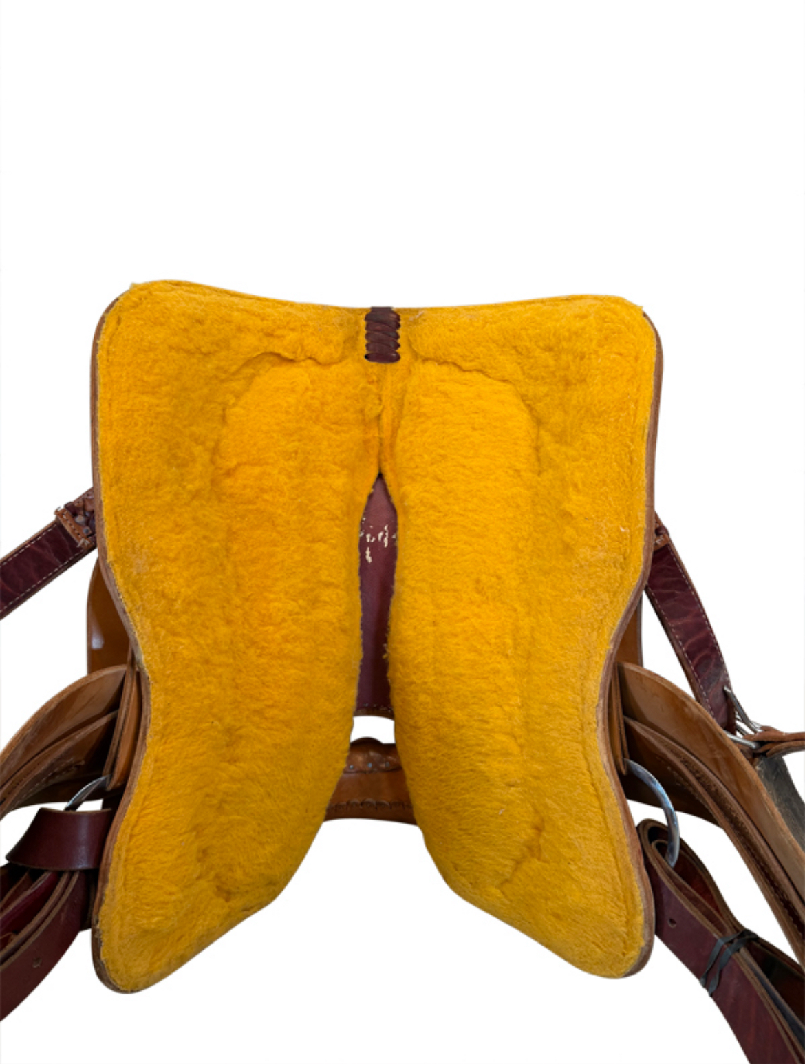 15 Inch Used HR Hud Roberts Roping Saddle Medium Tree - Image 4