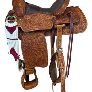 15 Inch Used Jim Palm Custom Made Ranch Saddle