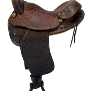 15 Inch Used TexTan Trail Saddle Medium Tree