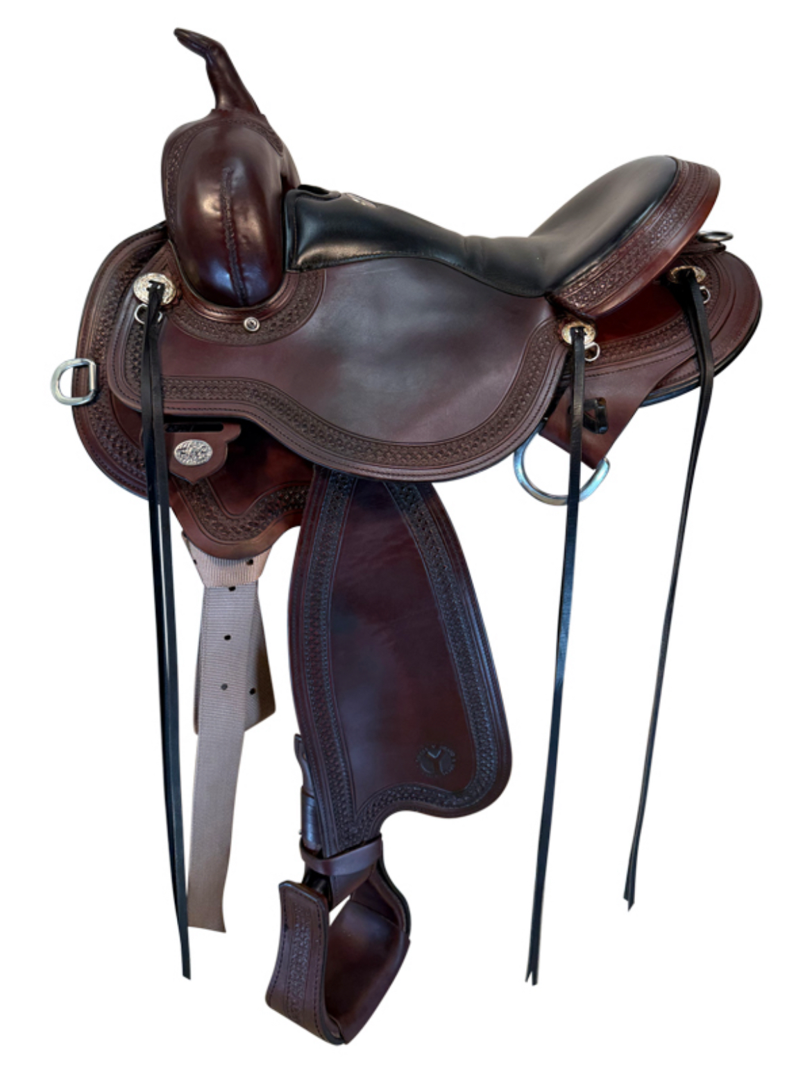 16 Inch Used Circle Y Blue Ridge Trail Saddle Wide Flex Tree 1751