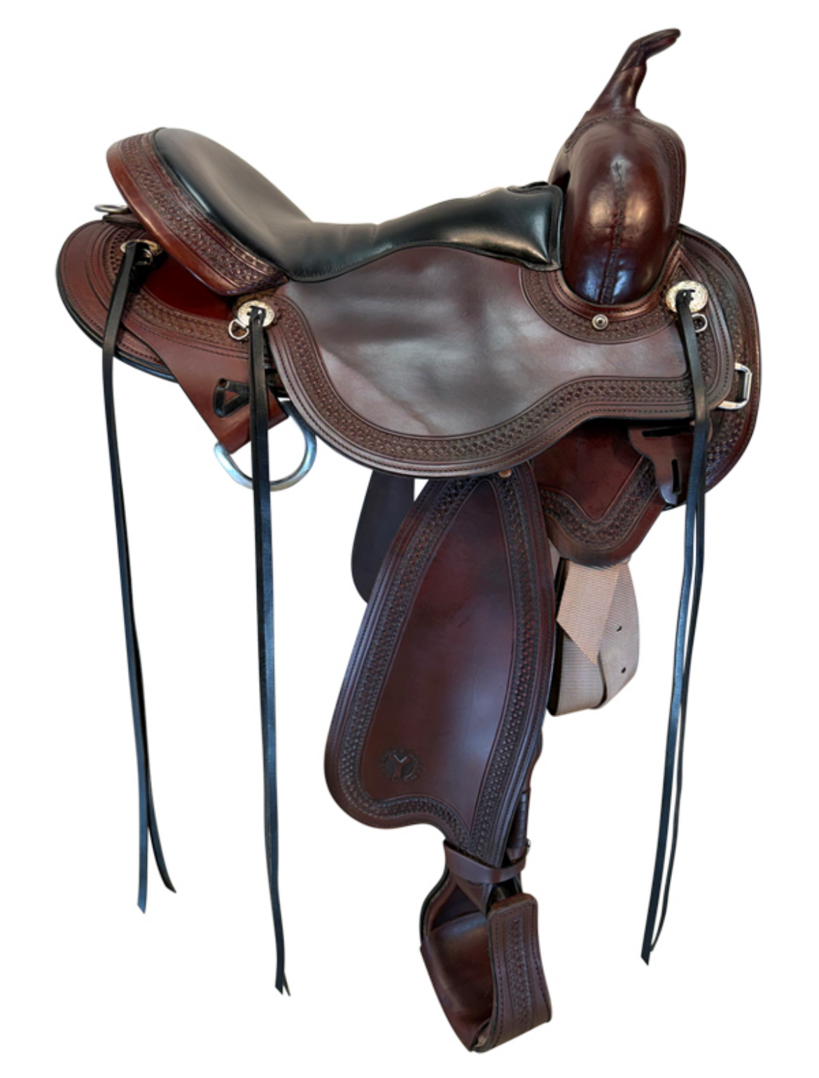16 Inch Used Circle Y Blue Ridge Trail Saddle Wide Flex Tree 1751 - Image 5