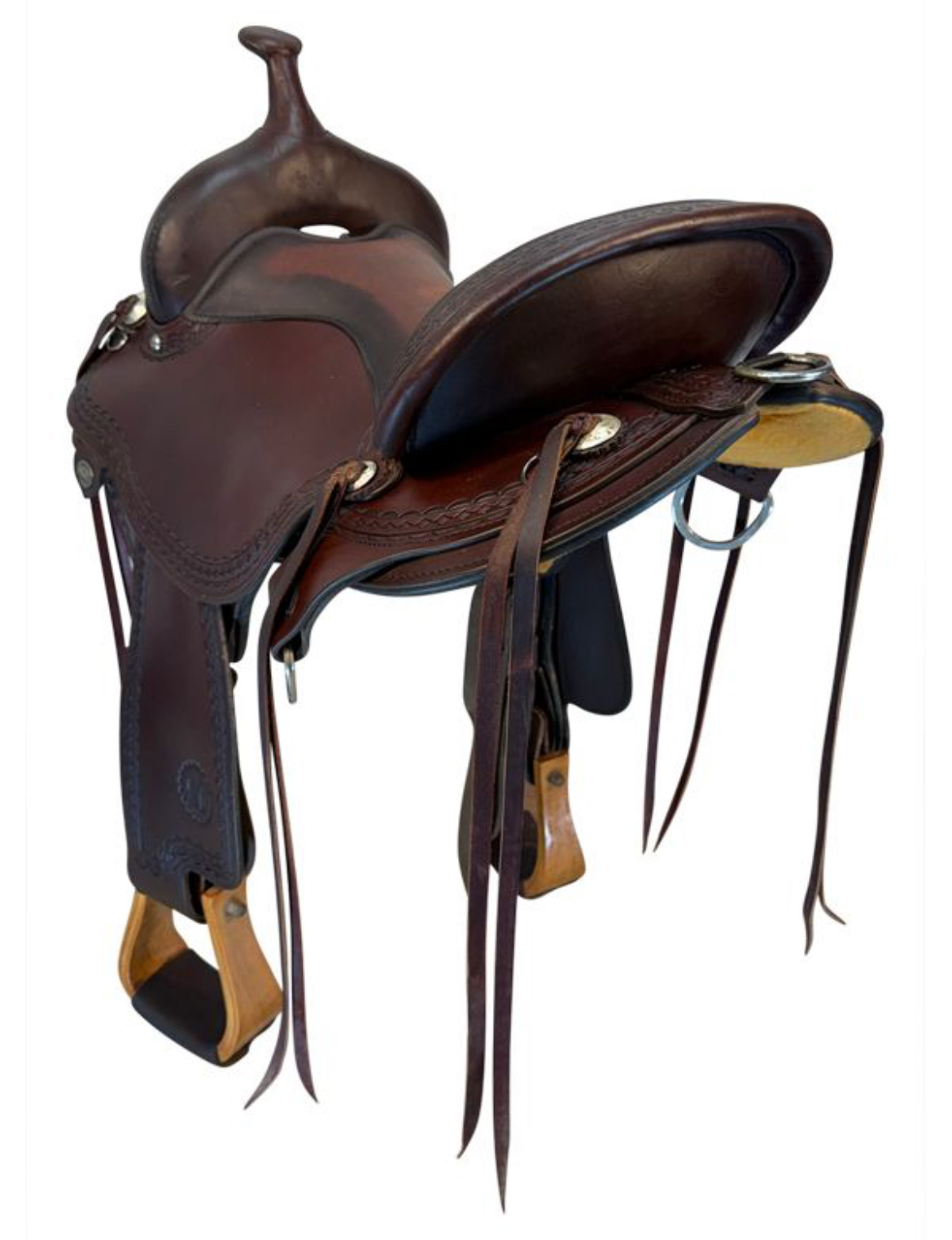 16 Inch Used Circle Y Flagstaff Trail Saddle Wide Flex Tree 1571 - Image 3