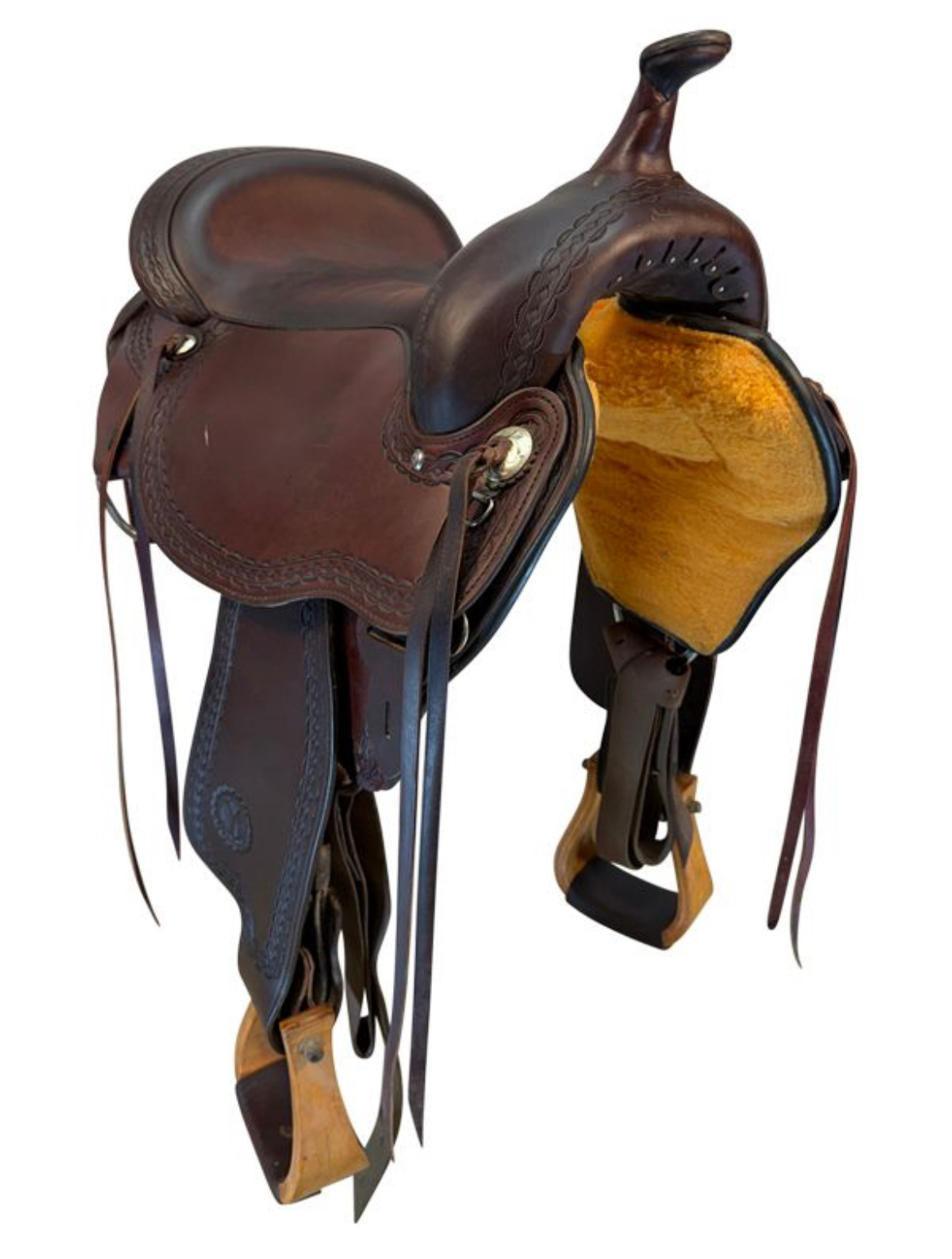 16 Inch Used Circle Y Flagstaff Trail Saddle Wide Flex Tree 1571 - Image 5