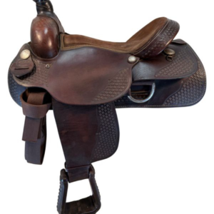 16 Inch Used Dakota Saddlery Roping Saddle Wide Tree