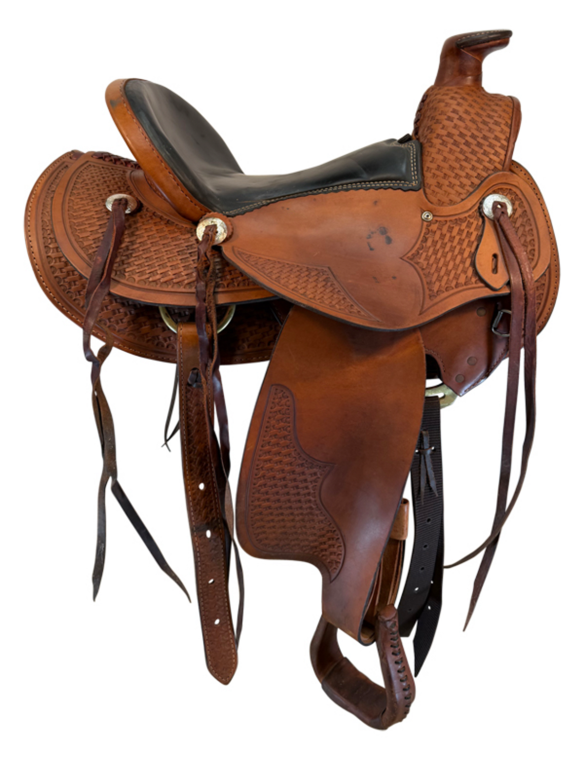 16 Inch Used Dakota Wade Ranch Saddle Wide Tree 809 - Image 2