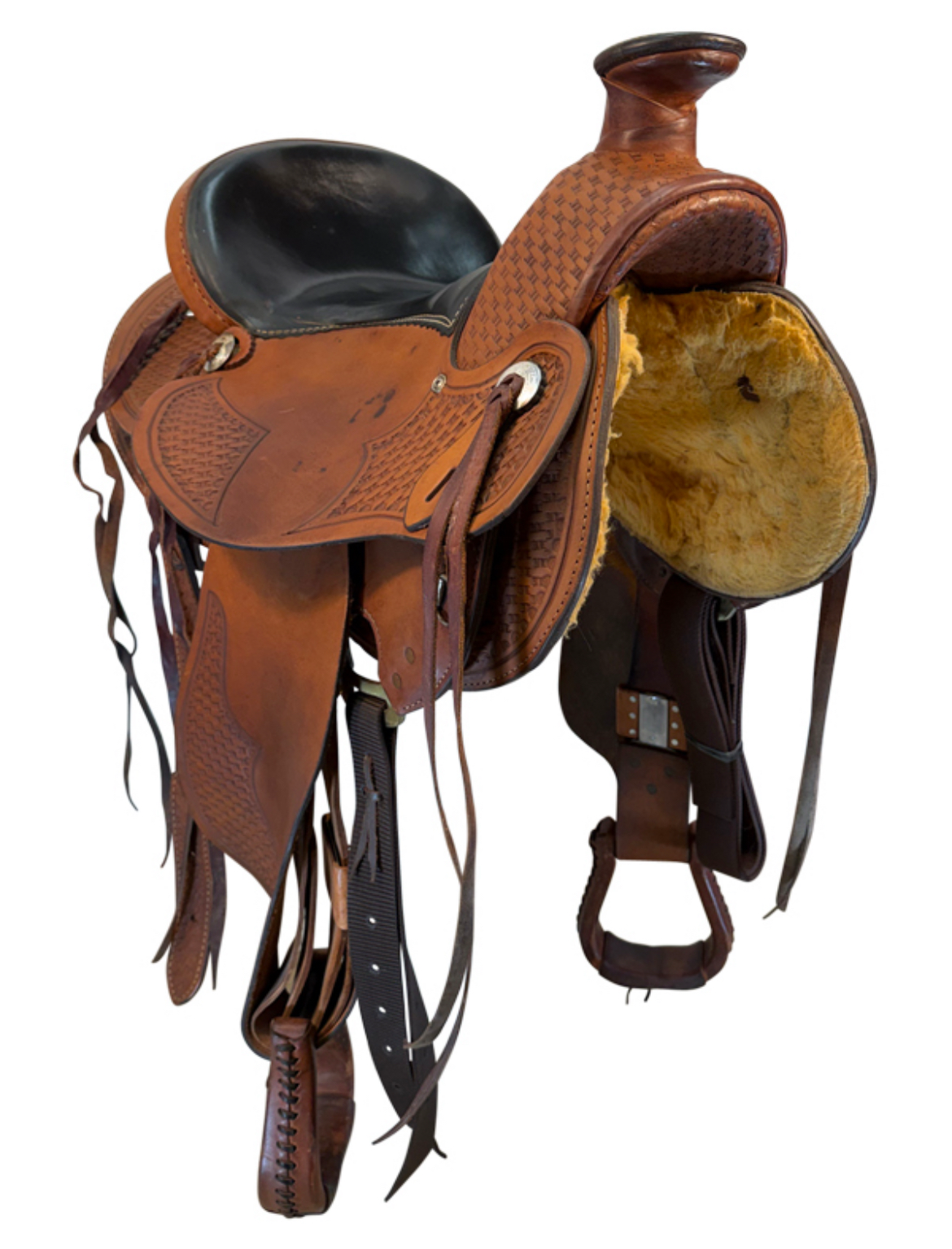 16 Inch Used Dakota Wade Ranch Saddle Wide Tree 809 - Image 3