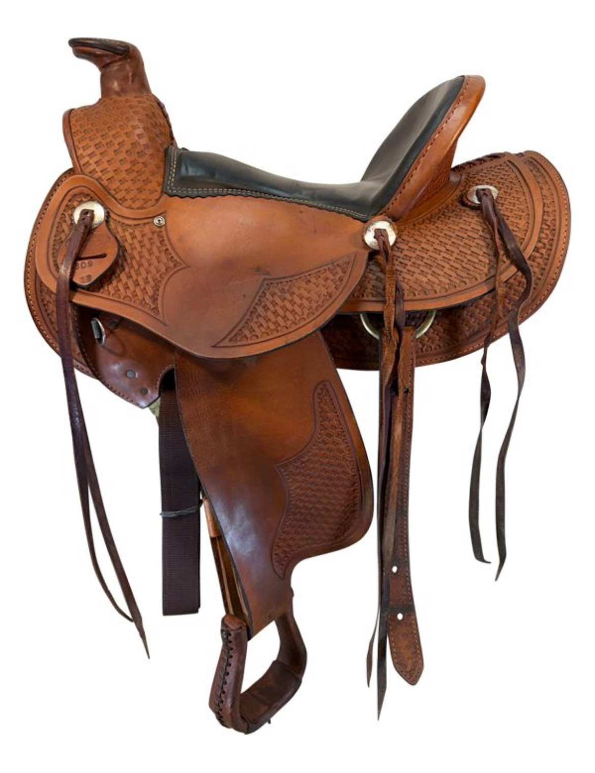 16 Inch Used Dakota Wade Ranch Saddle Wide Tree 809