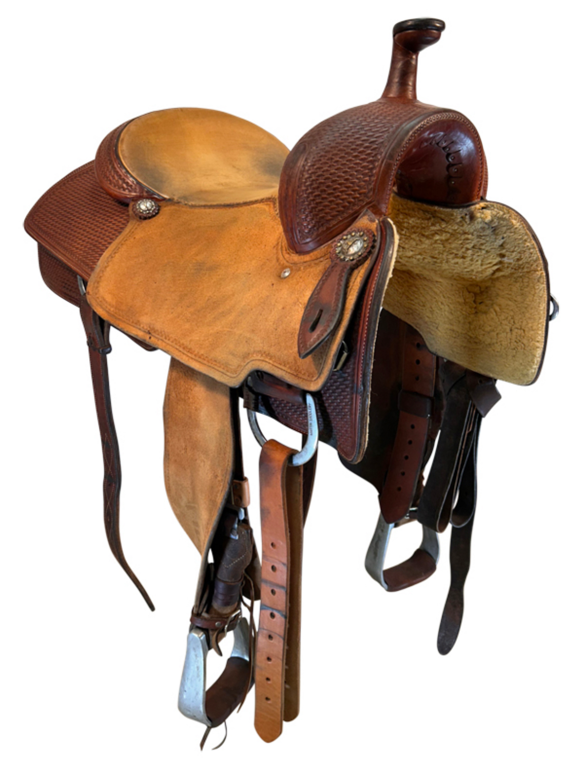 16 Inch Used Martin Cutting Saddle X Wide Tree - Image 3