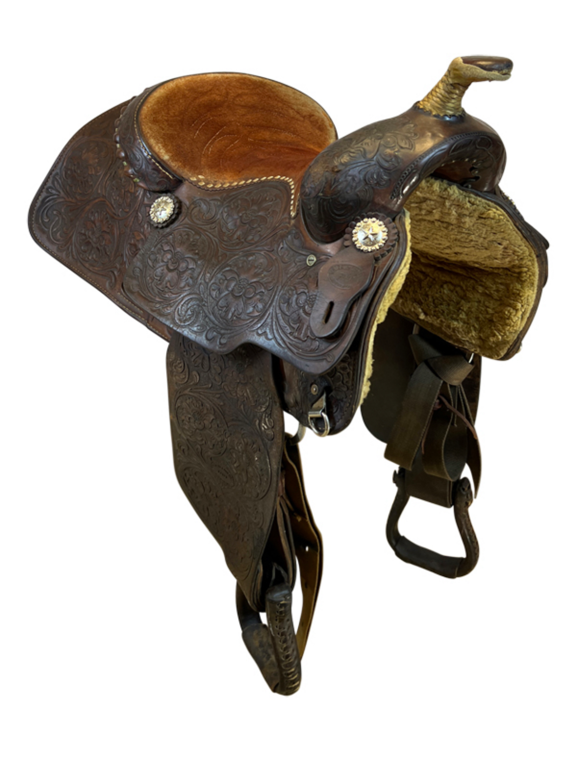 16 Inch Used Price McLaughlin All Around Saddle Wide Tree - Image 3