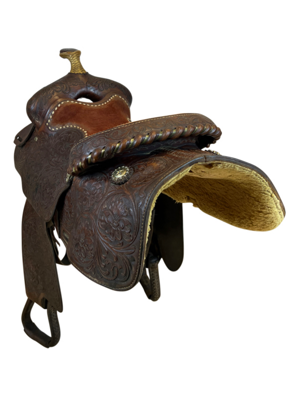 16 Inch Used Price McLaughlin All Around Saddle Wide Tree - Image 5