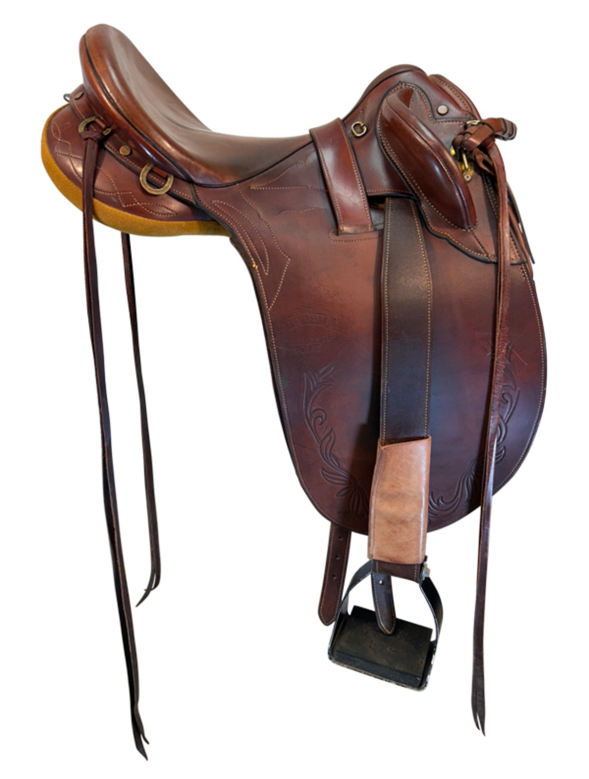 16 Inch Used Syd Hill Australian Saddle Suprema Bushmaster Poley - Image 2