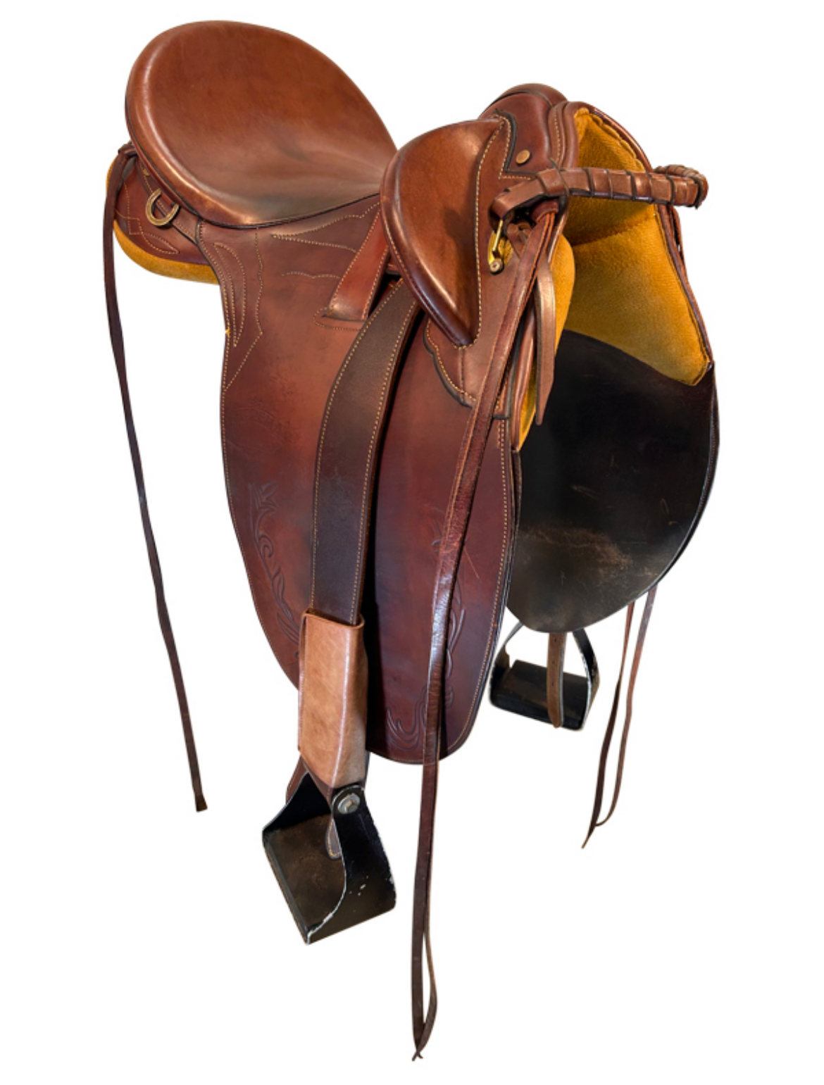16 Inch Used Syd Hill Australian Saddle Suprema Bushmaster Poley - Image 4