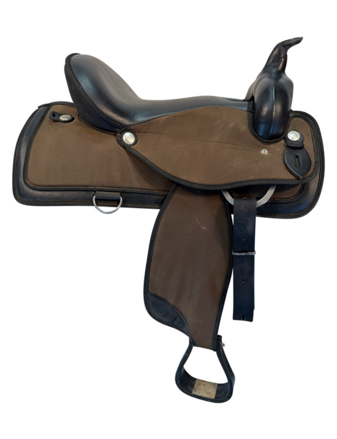17 Inch Used Abetta Cordura Trail Saddle Wide Tree 20516 - Image 2